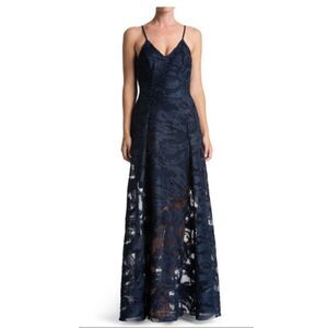 Dress the Population Florence Woven Overlay Maxi